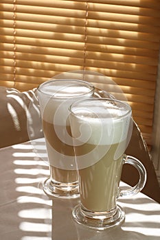 Cafe Latte in a tall glass