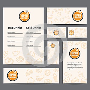 Cafe menu design