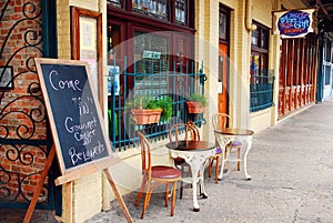 A Cafe in Pensacolas Historic Seville District