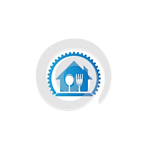 Cafe,restaurant icon logo vector design photo