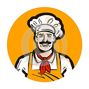 Cafe, restaurant vector logo. diner, cook, chef icon