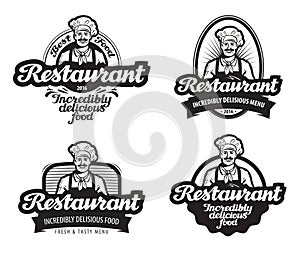 Cafe, restaurant vector logo. diner, eatery icon