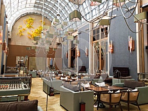 The cafe in Ritz-Carlton Hotel, Singapore photo