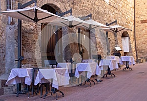 A Cafe in San Gimignano