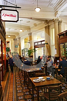 Interior of Old Shopping Bank Arcade, Wellington, New Zealand