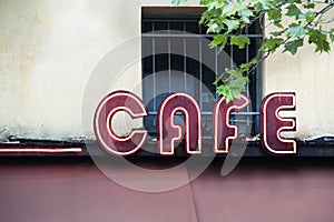 Cafe sign