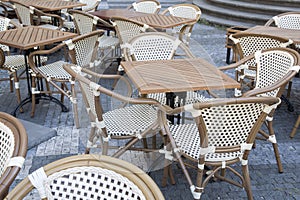 Cafe Table and Chairs Stare Mesto Neighborhood, Prague