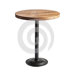Cafe table isolated on transparent background
