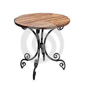 Cafe table isolated on transparent background