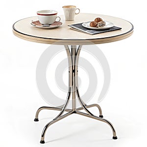 Cafe table isolated on transparent background