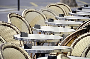 Cafe terrace in Paris