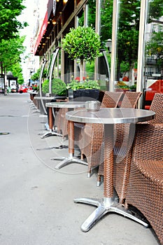 Cafe terrace in Paris