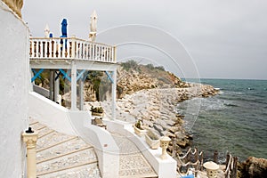 Cafee bar at the coast in Mahdia, Tunisia.