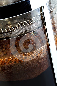 Cafetiere close up. photo