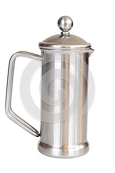 Cafetiere isolated on white background