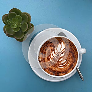 CaffÃ¨ a Latte Cappuccino Italian Hot Drinks photo
