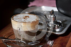 Caffe Latte at a coffee bar