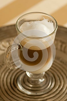 Caffe latte macchiato photo