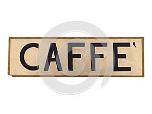 Caffe sign photo