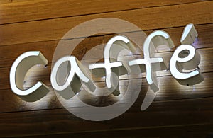 Caffe Sign