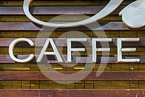 Caffe Sign 3d