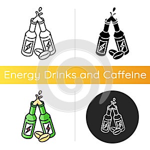 Caffeinated alcoholic drink icon