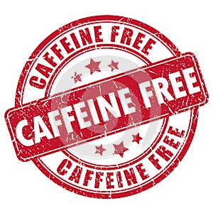 Caffeine free rubber stamp photo