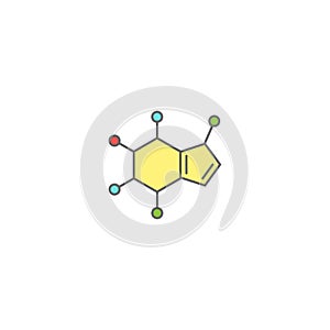 Caffeine molecular structure. Good morning chemical formula. Coffee, inspiration, motivation symbol