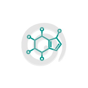 Caffeine molecular structure. Good morning chemical formula. Coffee, inspiration, motivation symbol