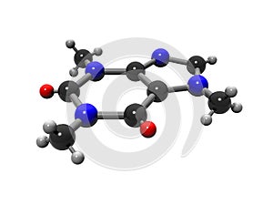 Caffeine molecule