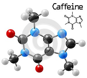 Caffeine molecule photo