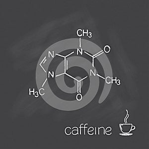 Caffeine molecule photo