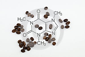 Caffeine molecule structure
