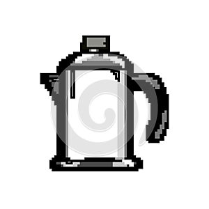 caffeine percolator pot coffee game pixel art vector illustration