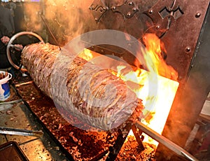Cag kebab specific to the region of Erzurum, Turkey