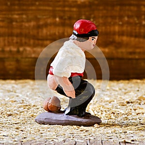 The caganer, a typical Catalan character in the nativity scenes photo