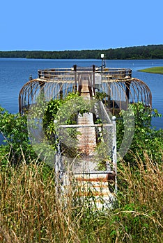 Cage for the Lake Claiborne Spillway photo