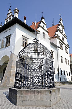 Cage of Shame in Levoca, Slovakia