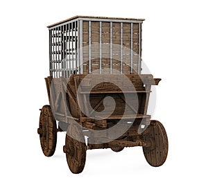 Cage Wagon Isolated