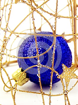 Caged christmas ball