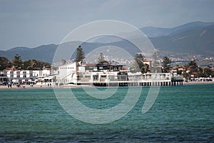 Cagliari, bathing in the Poetto