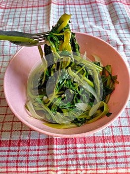 Cah kangkung & x28;water spinach& x29; photo