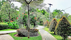 The Cahaya park in the middle of Surabaya is so beautiful photo