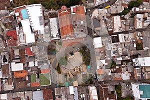 Caicedo, Antioquia - Colombia. March 17, 2024. Aerial view with drone, it is one of the 125 municipalities of the department photo