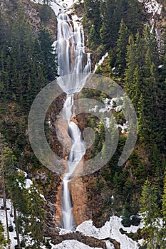 Cailor waterfall, Maramures county, Romania photo