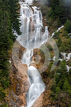 Cailor waterfall, Maramures county, Romania photo