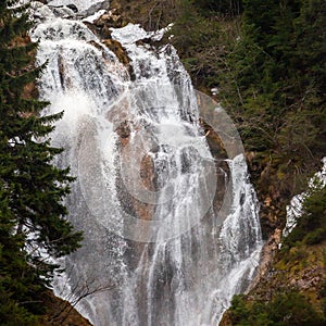 Cailor waterfall, Maramures county, Romania photo