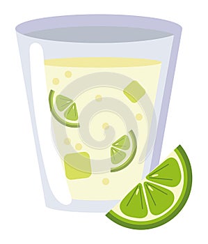 caipirinha cocktail glass design photo