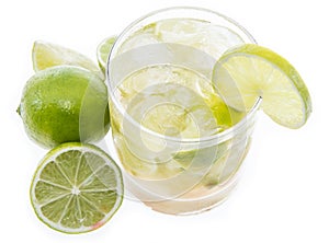 Caipirinha isolated on white