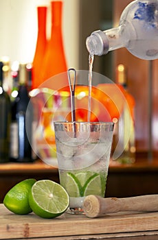 Caipiroska, the Brazilian drink with vodka